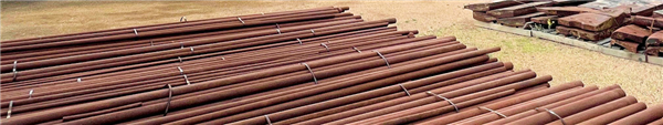 Used 3" W X 20' Long Steel Grinding Rods For 13'6" X 20' (4.1m X 6.1m) Rod Mill)